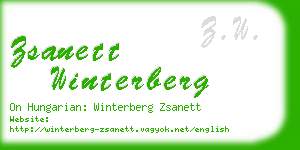 zsanett winterberg business card